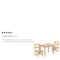 Flash Furniture Natural Kids Solid Hardwood 3 PC Table & Chair Set TW-WTCS-1001-NAT-GG - alternate 8